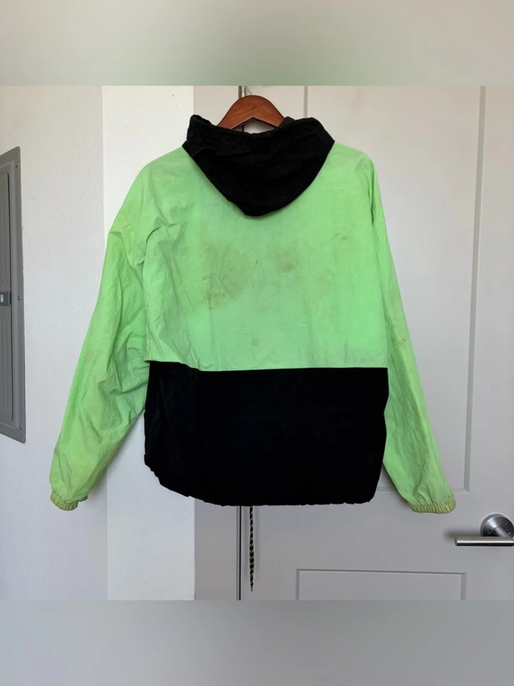 VINTAGE U.S OLYMPIC TRAINING CENTER PULLOVER WINDBREAKER JACKET GREEN MEN’S M